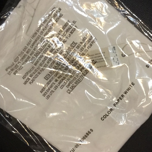 Last1NWT White Organic Cotton Tee Med Kate Hudson - Picture 5 of 6